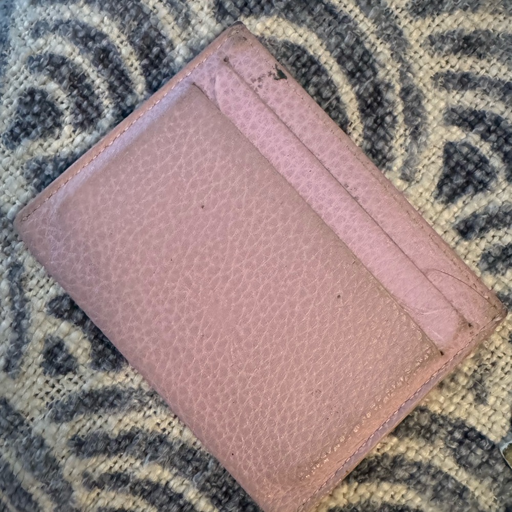 Longchamp Lilac Cowhide Card Holder